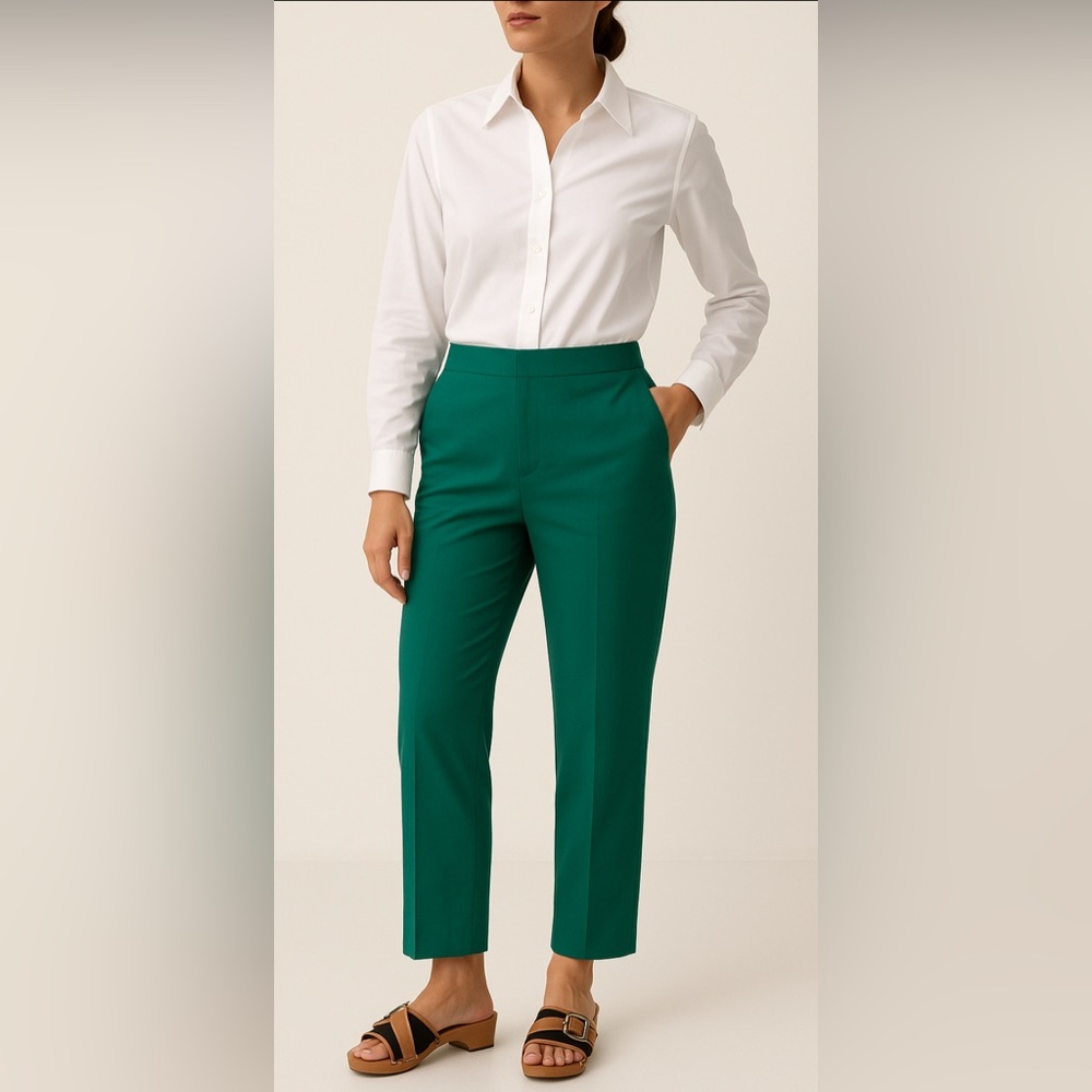 Averardo Bessi Vibrant Green Pants Italy Y2K - Picture 2 of 8